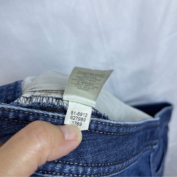 J.Jill Genuine Fit Below Waist Cropped Blue Denim Jean Capris Women’s Size 14p - Picture 8 of 8
